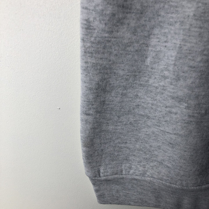 Vintage 1980'S Fruit of the Loom college sweatshirt, made in the USA, size L, men's cotton gray type Vintage Second Hand