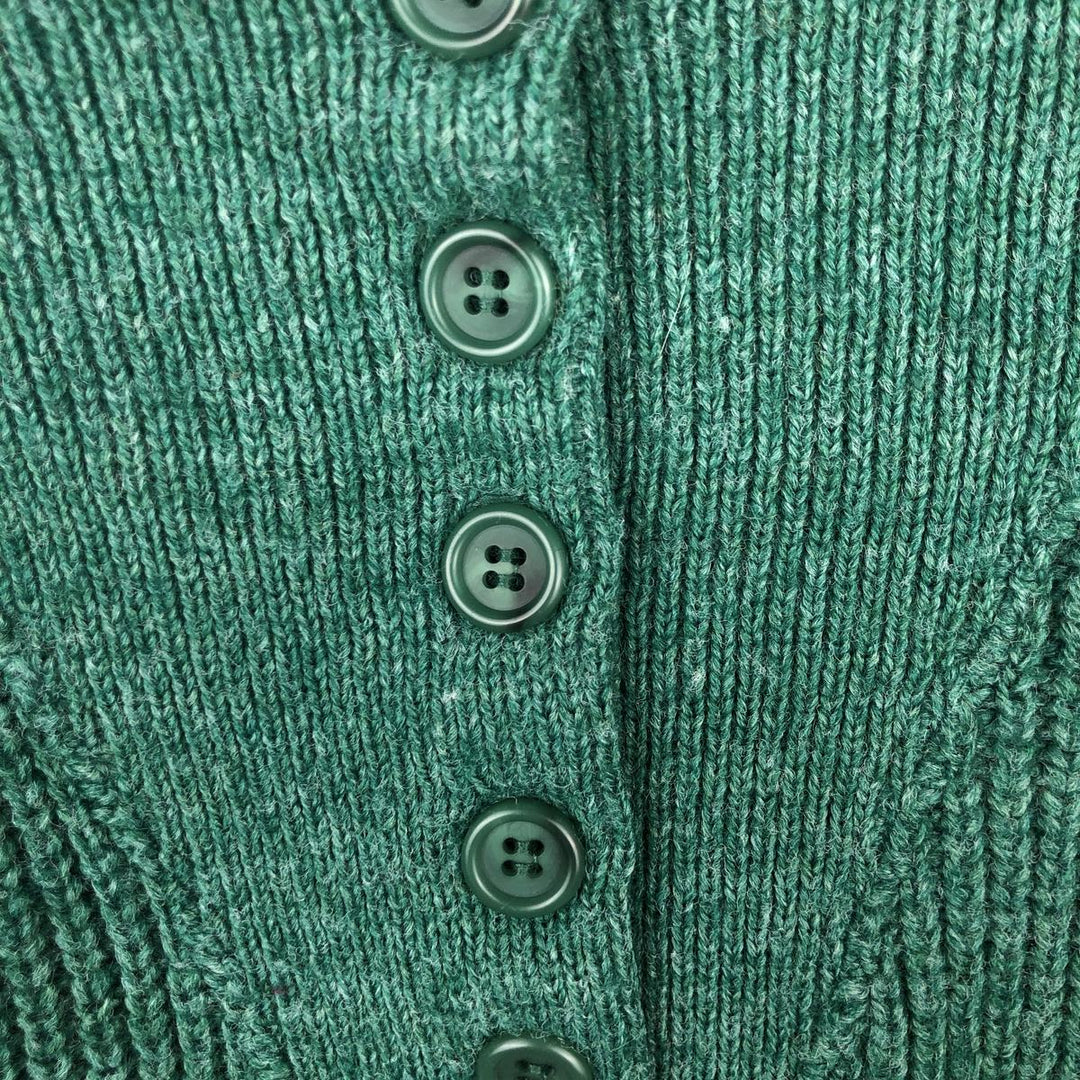 Vintage 1980'S LL Bean High Trek Yarn Henley Neck Acrylic Knit Sweater, Made in USA, Women's Size XL Oron Acrylic green type Vintage Second Hand