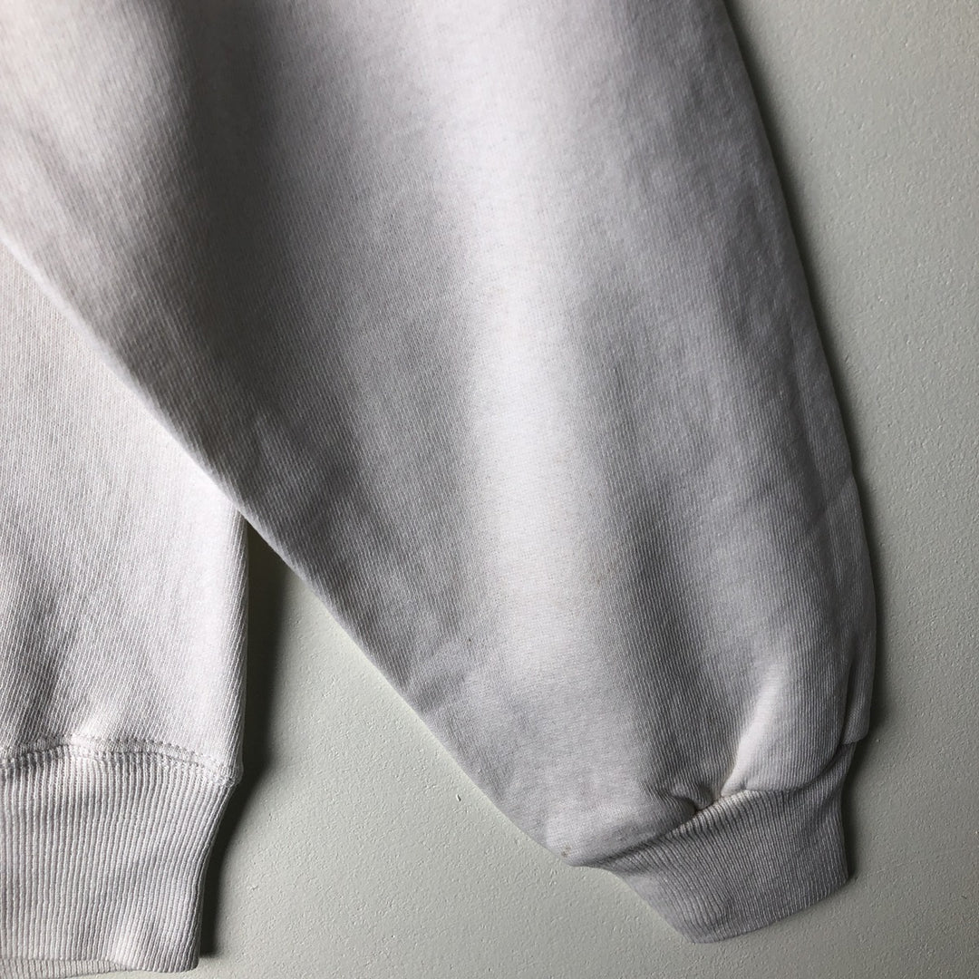 90'S Russell MICHIGAN University of Michigan college sweatshirt, Made in USA, Men's Size L, Vintage cotton white type Vintage Second Hand