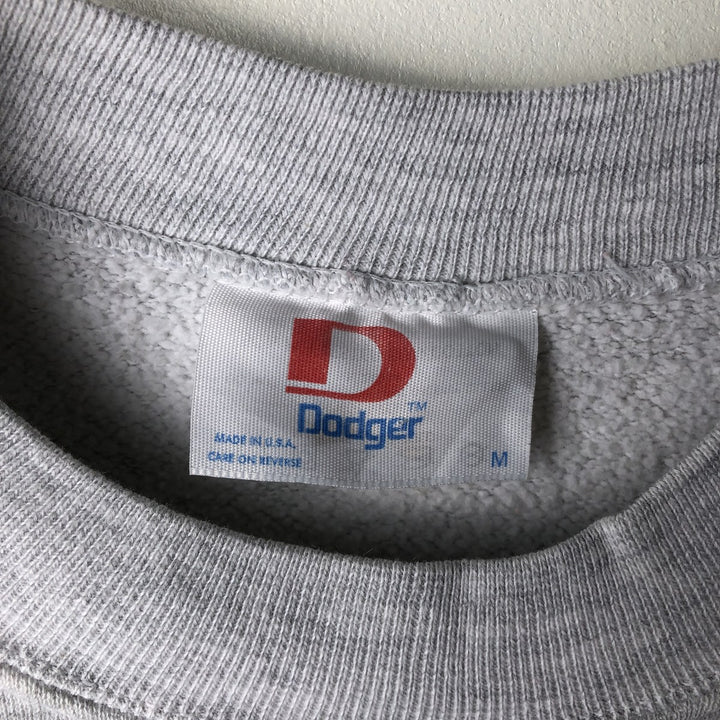 Vintage 90'S DODGER college sweatshirt, made in the USA, size M, men's cotton gray type Vintage Second Hand