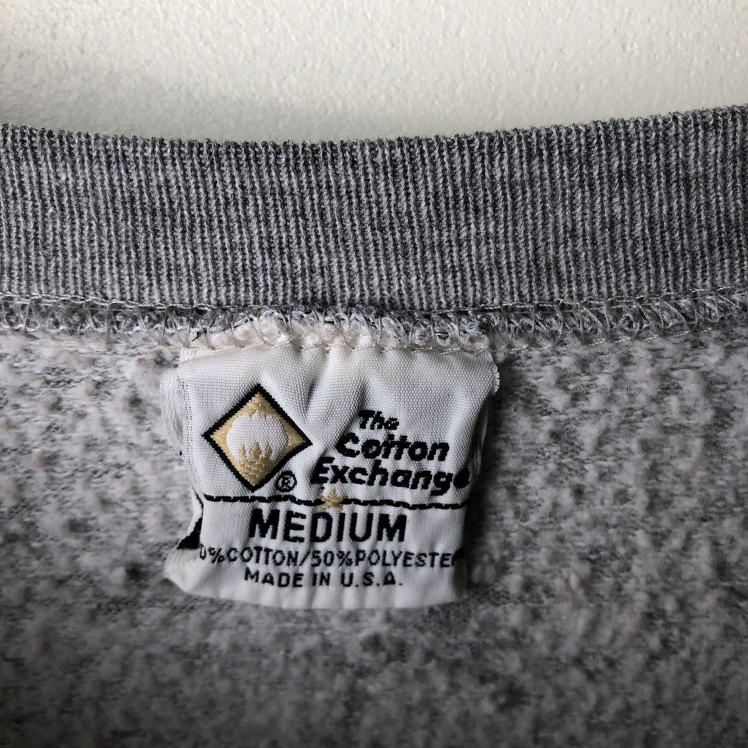 Vintage 90'S THE COTTON EXCHANGE college sweatshirt, made in the USA, size M, men's cotton gray type Vintage Second Hand