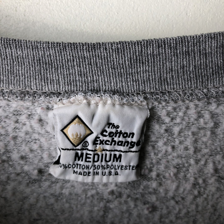 Vintage 90'S THE COTTON EXCHANGE college sweatshirt, made in the USA, size M, men's cotton gray type Vintage Second Hand