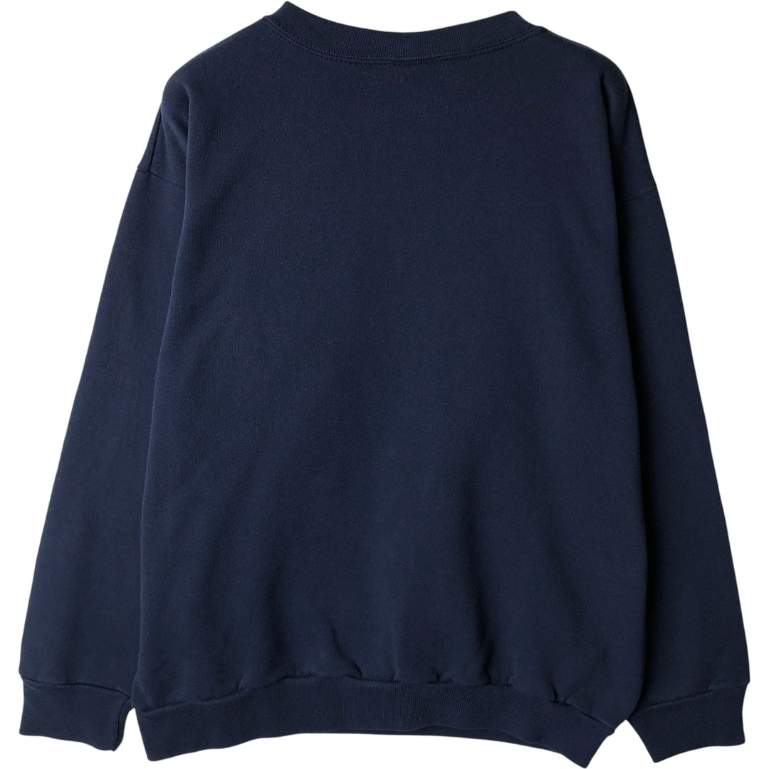 Vintage 1990'S Tartex University of Michigan college sweatshirt, made in the USA, size L, men's cotton navy blue type Vintage Second Hand