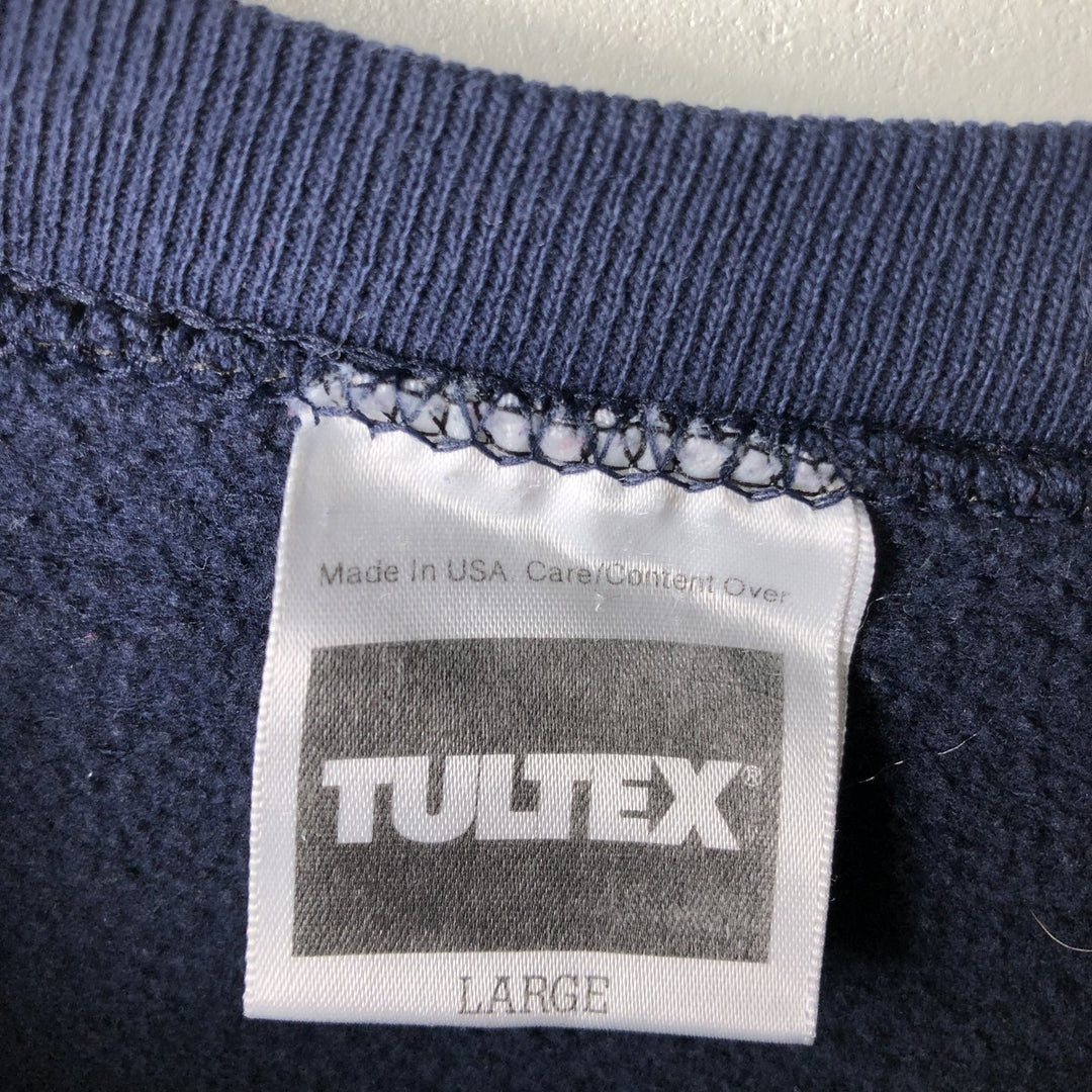 Vintage 1990'S Tartex University of Michigan college sweatshirt, made in the USA, size L, men's cotton navy blue type Vintage Second Hand