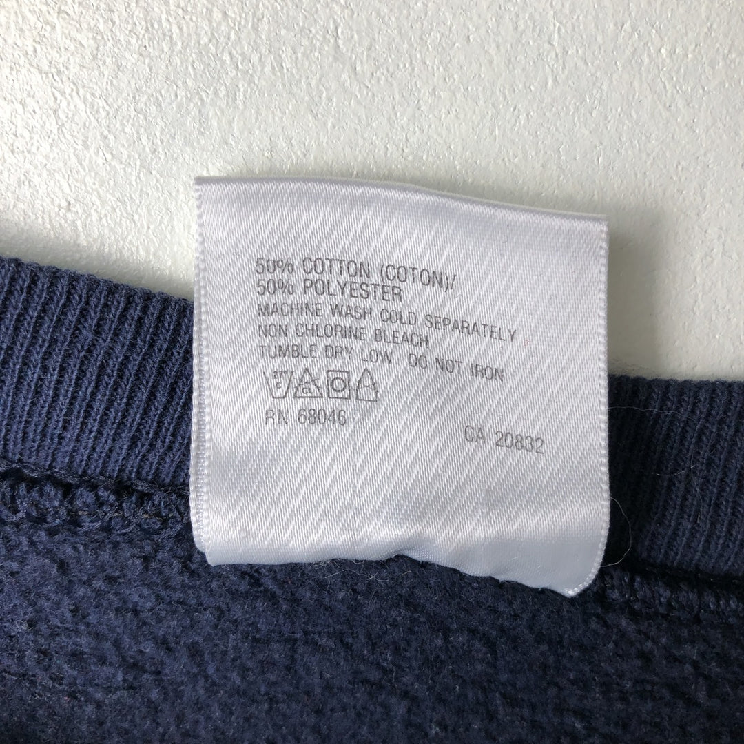 Vintage 1990'S Tartex University of Michigan college sweatshirt, made in the USA, size L, men's cotton navy blue type Vintage Second Hand