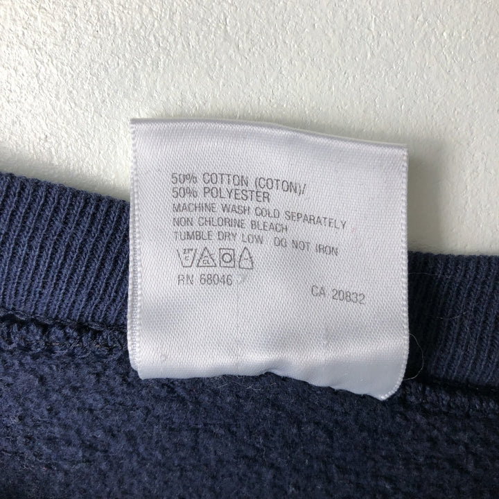 Vintage 1990'S Tartex University of Michigan college sweatshirt, made in the USA, size L, men's cotton navy blue type Vintage Second Hand