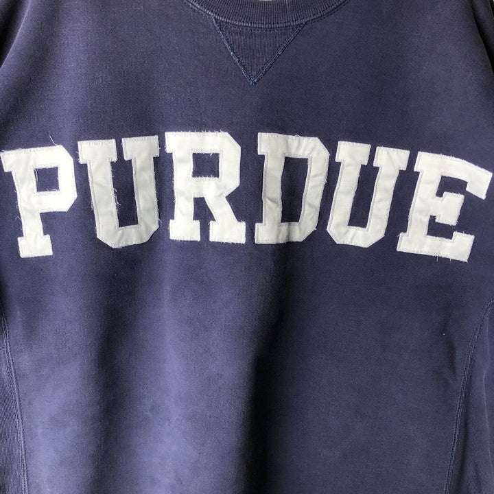 90'S Russell PRO COTTON PURDUE Purdue University College Sweatshirt, Made in USA, Men's XL, Vintage cotton navy blue type Vintage Second Hand