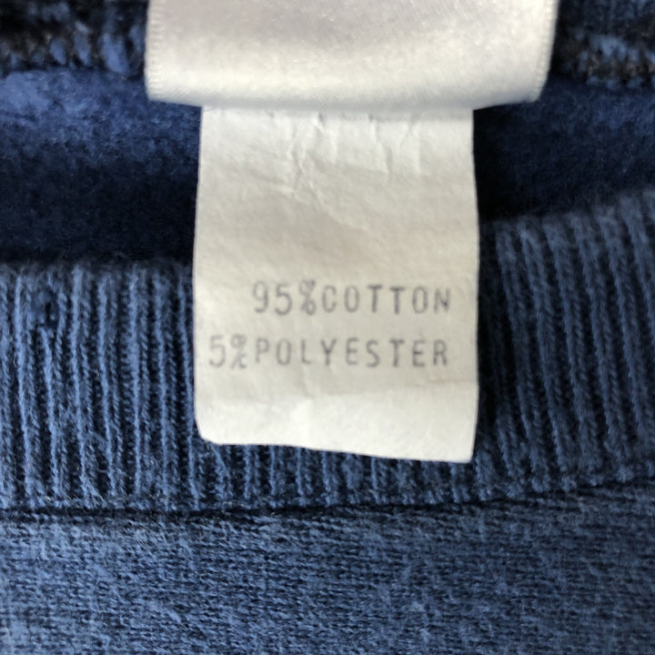 2000'S Crable Sportswear College Sweatshirt, Made in USA, Men's Size Medium cotton navy blue type Vintage Second Hand