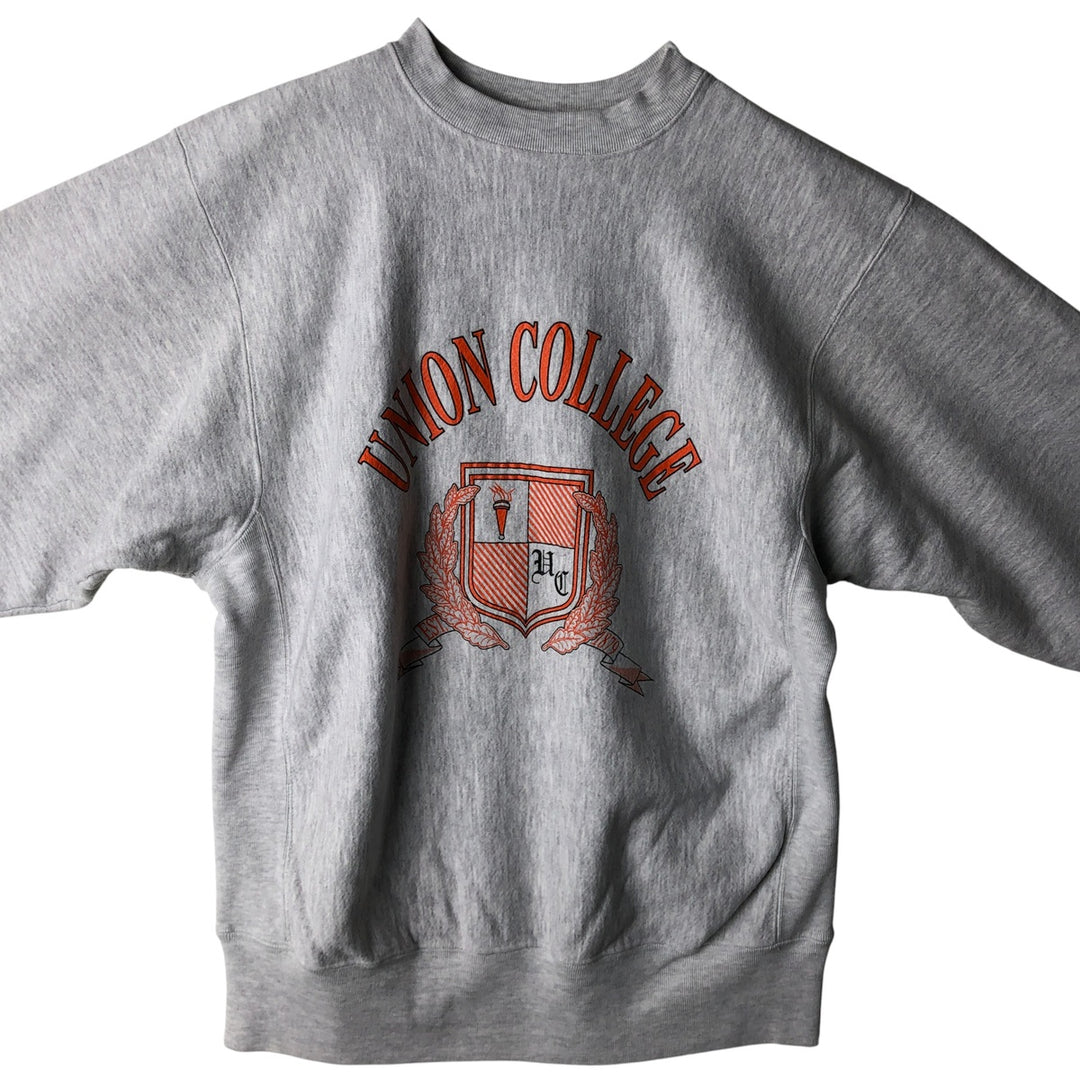 Vintage 90'S GRIBBLE college sweatshirt, made in the USA, men's size XL cotton gray type Vintage Second Hand