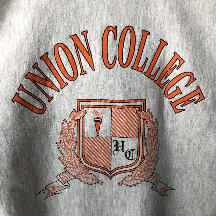 Vintage 90'S GRIBBLE college sweatshirt, made in the USA, men's size XL cotton gray type Vintage Second Hand