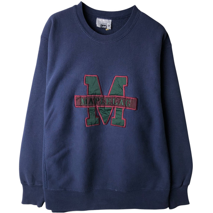Vintage 90'S Lee sweatshirt, made in the USA, men's size XL unclear navy blue type Vintage Second Hand