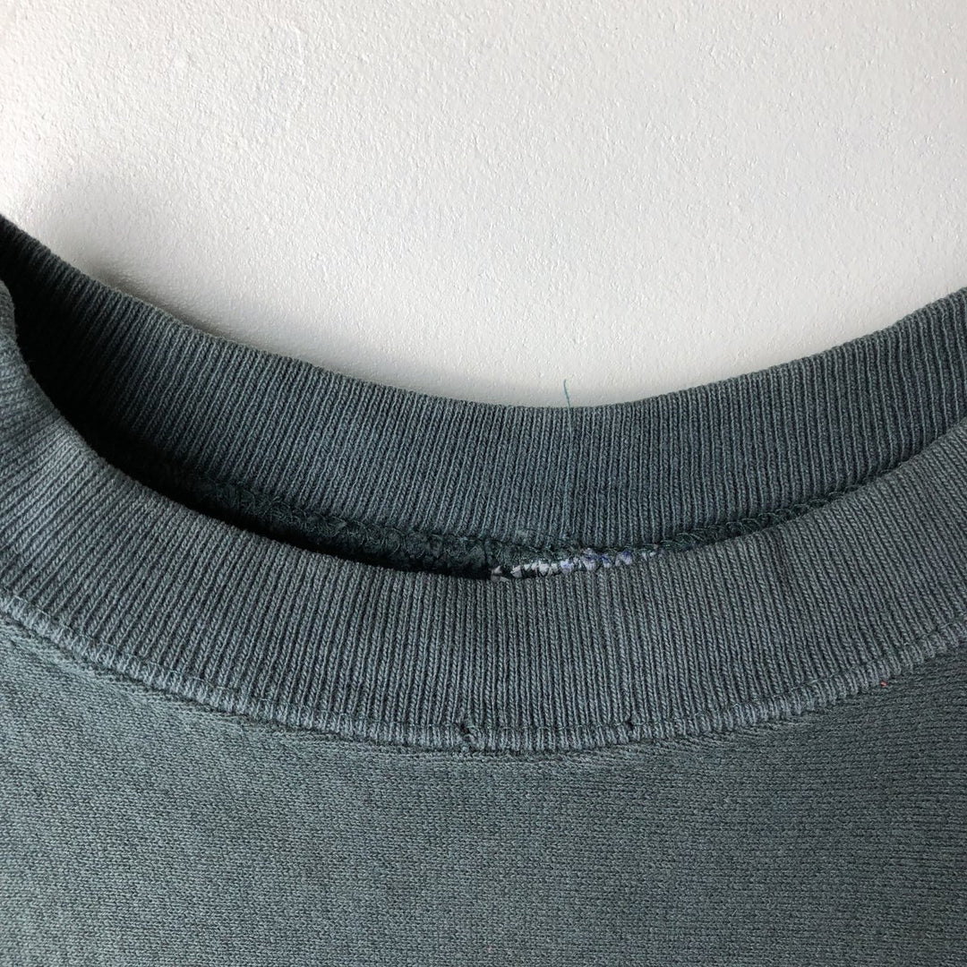 90'S MV SPORT PRO WEAVE University of Iowa 3-Piece Print College Sweatshirt, Made in USA, Men's Size XL cotton Green type dark green Vintage Second Hand