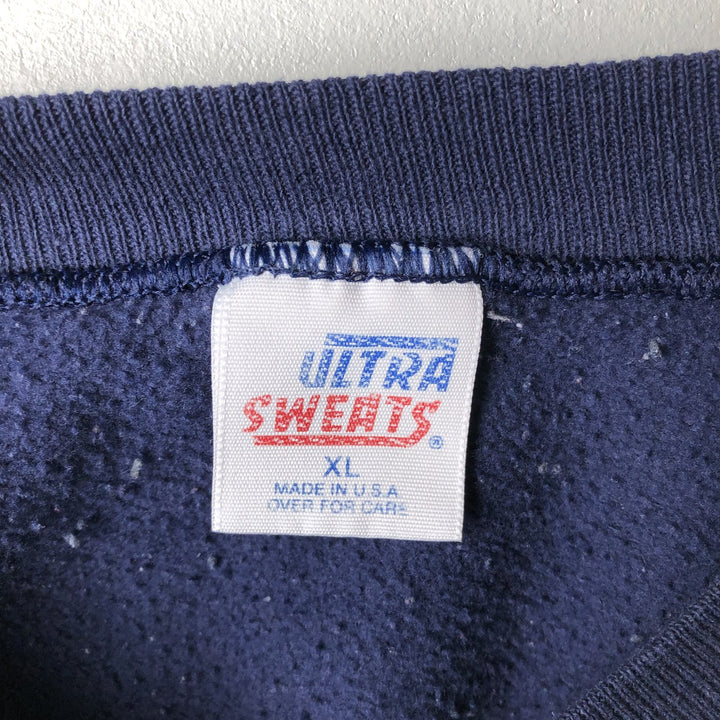 90'S ULTRA SWEATS Penn State University College Character Sweatshirt, Made in USA, Men's Size XL cotton navy blue type Vintage Second Hand