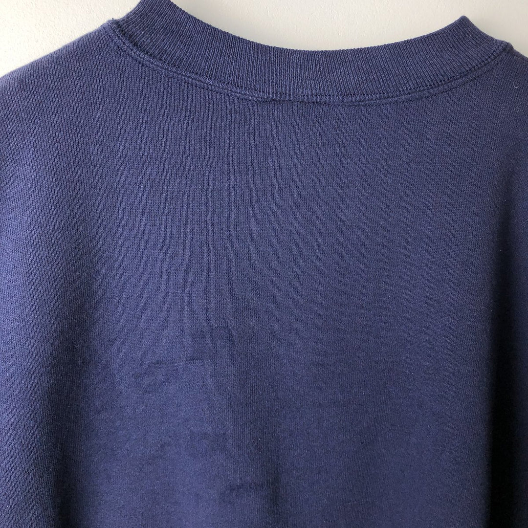 90'S ULTRA SWEATS Penn State University College Character Sweatshirt, Made in USA, Men's Size XL cotton navy blue type Vintage Second Hand