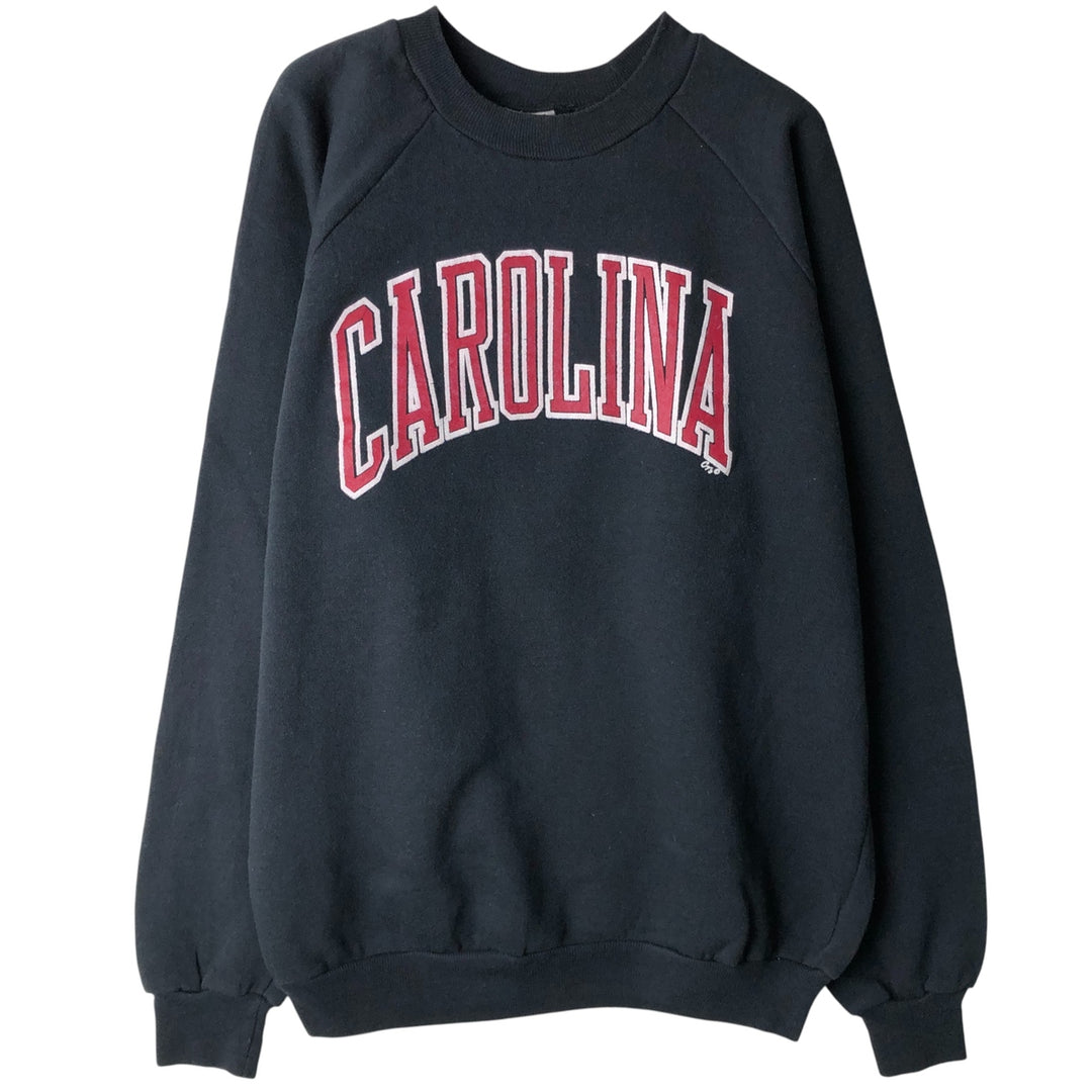 90'S CUSTOM T'S College Sweatshirt, Made in USA, Men's Size XL, Vintage cotton black type Vintage Second Hand