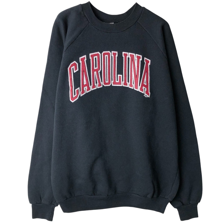 90'S CUSTOM T'S College Sweatshirt, Made in USA, Men's Size XL, Vintage cotton black type Vintage Second Hand