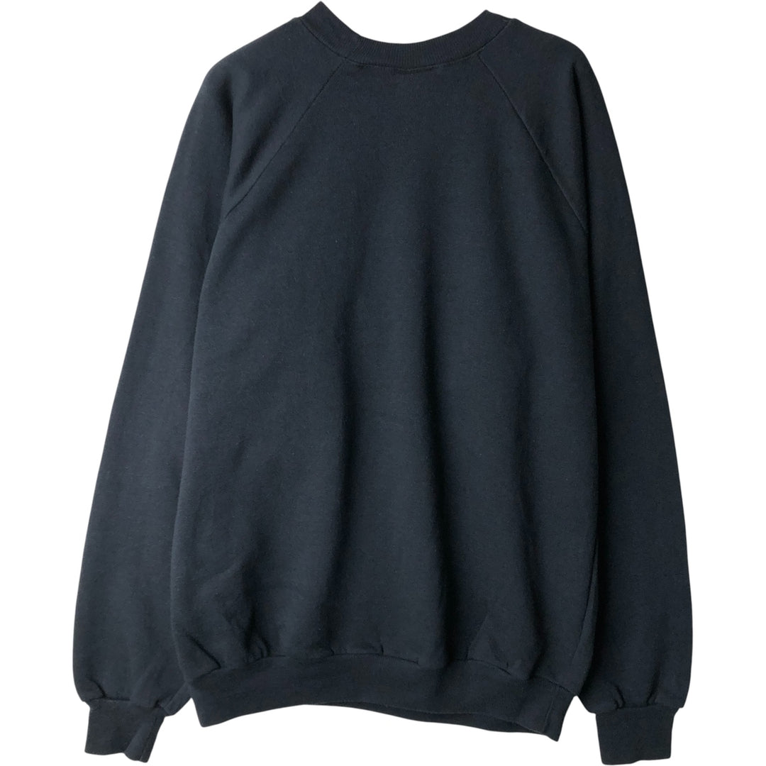 90'S CUSTOM T'S College Sweatshirt, Made in USA, Men's Size XL, Vintage cotton black type Vintage Second Hand