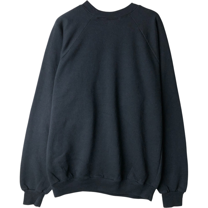 90'S CUSTOM T'S College Sweatshirt, Made in USA, Men's Size XL, Vintage cotton black type Vintage Second Hand
