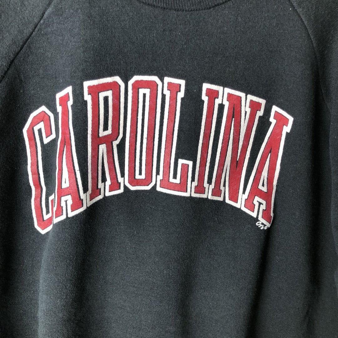 90'S CUSTOM T'S College Sweatshirt, Made in USA, Men's Size XL, Vintage cotton black type Vintage Second Hand