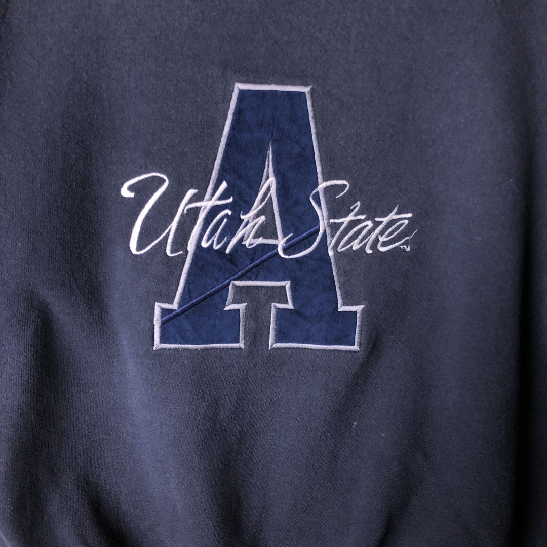Vintage 90'S Jansport college sweatshirt, made in the USA, size M, men's. cotton navy blue type Vintage Second Hand