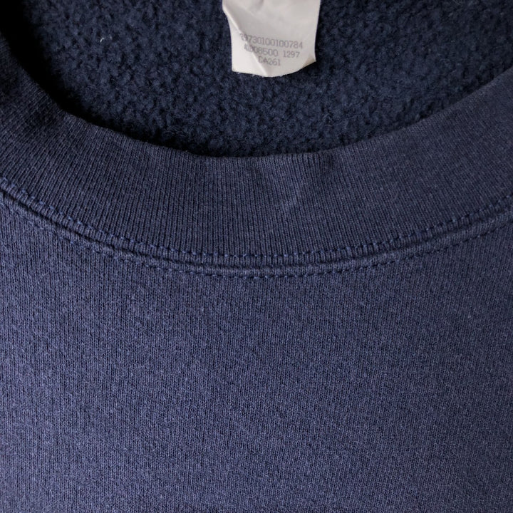 Vintage 90'S Jansport college sweatshirt, made in the USA, size M, men's. cotton navy blue type Vintage Second Hand