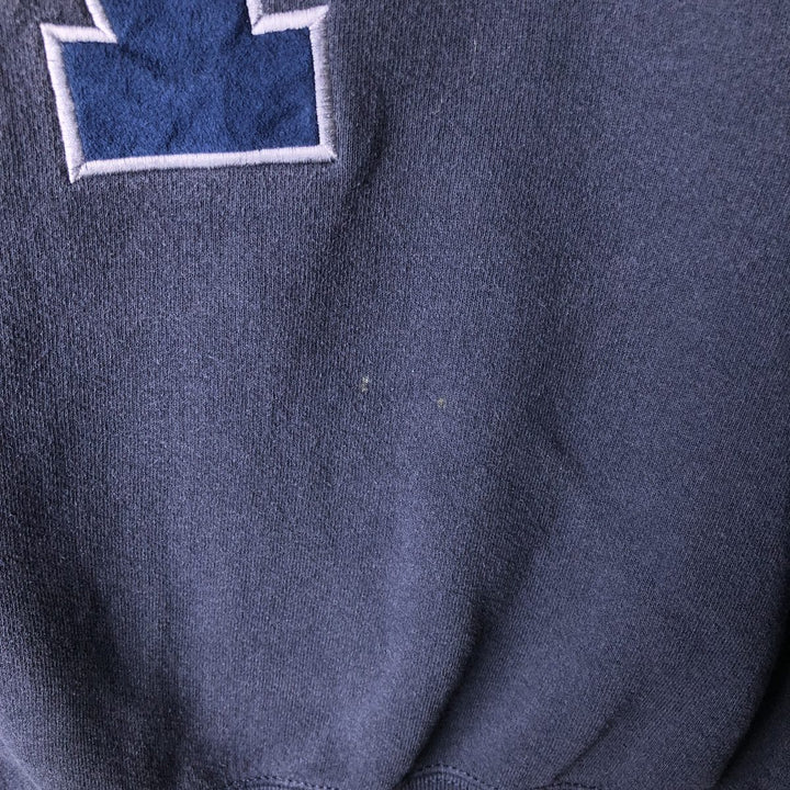 Vintage 90'S Jansport college sweatshirt, made in the USA, size M, men's. cotton navy blue type Vintage Second Hand