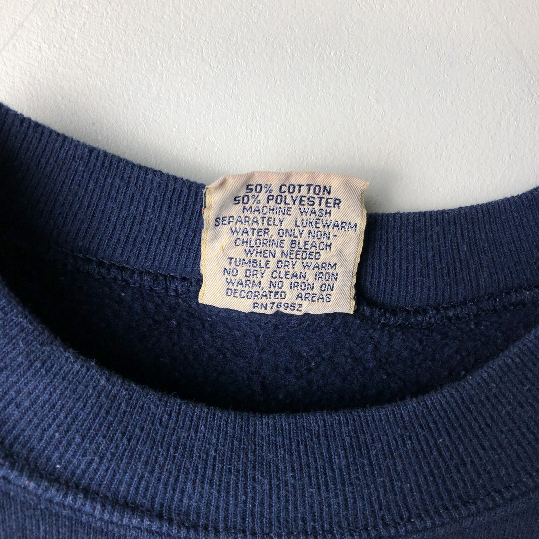 Vintage 90'S REDOAK college sweatshirt, made in the USA, size L, men's cotton navy blue type Vintage Second Hand