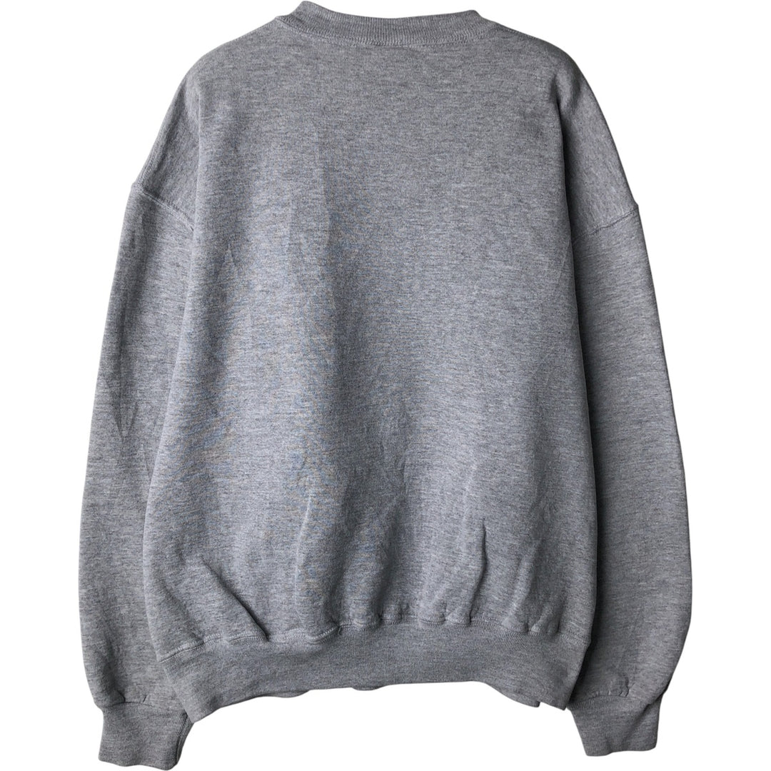 90'S Russell College Sweatshirt, Made in USA, Men's L, Vintage polyester gray type Vintage Second Hand
