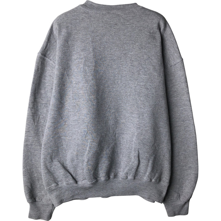 90'S Russell College Sweatshirt, Made in USA, Men's L, Vintage polyester gray type Vintage Second Hand
