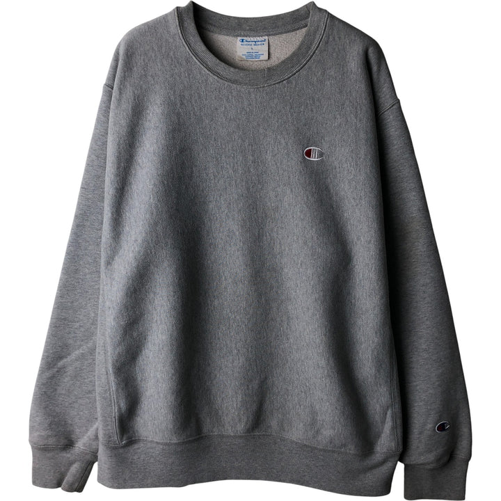 Champion Reverse Weave Logo Sweatshirt, Men's Size L cotton gray type Vintage Second Hand