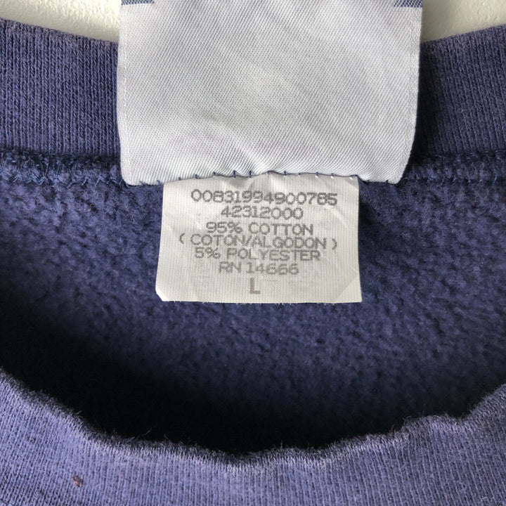Vintage 90'S Lee sweatshirt, made in the USA, size L, men's cotton navy blue type Vintage Second Hand