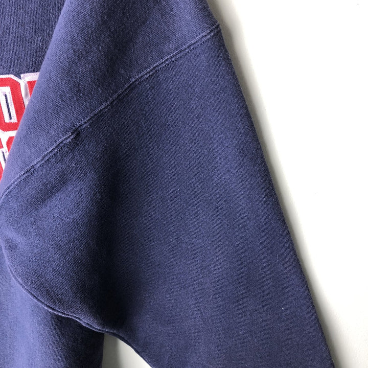 Vintage 90'S Lee sweatshirt, made in the USA, size L, men's cotton navy blue type Vintage Second Hand