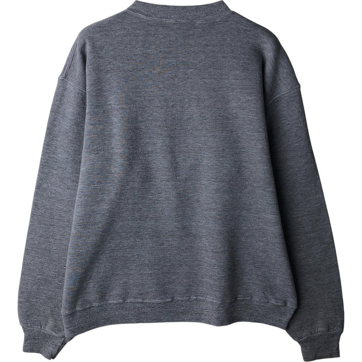 Vintage 90'S Russell triple print sweatshirt, made in the USA, size L, men's polyester gray type Vintage Second Hand