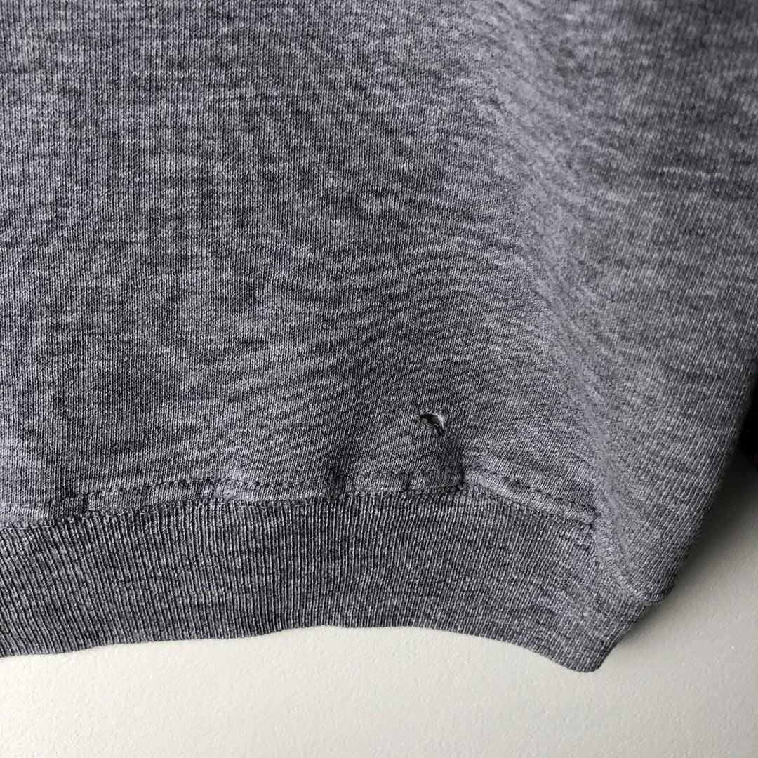 Vintage 90'S Russell triple print sweatshirt, made in the USA, size L, men's polyester gray type Vintage Second Hand