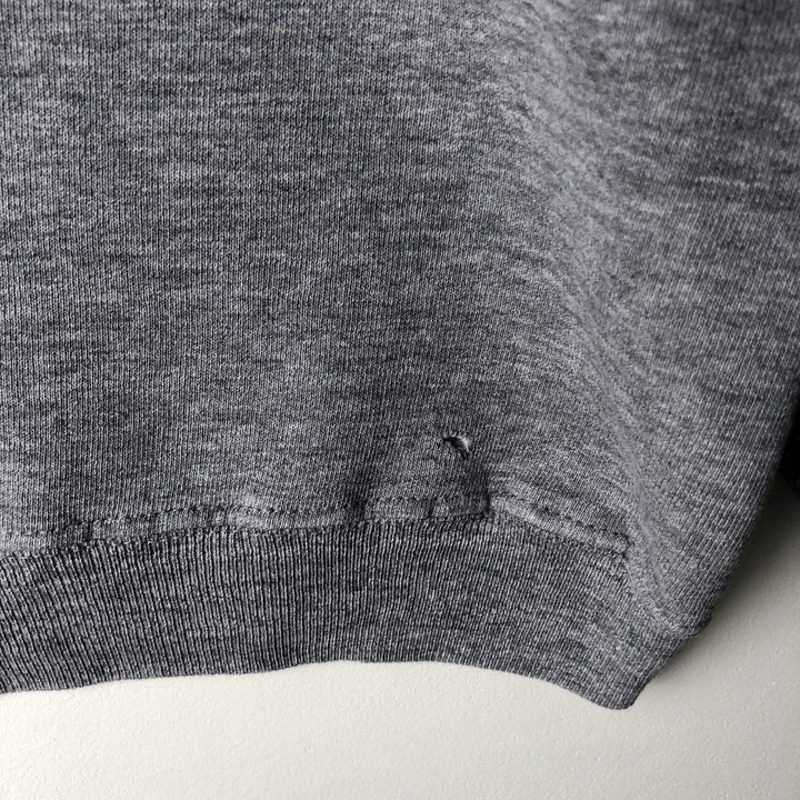 Vintage 90'S Russell triple print sweatshirt, made in the USA, size L, men's polyester gray type Vintage Second Hand