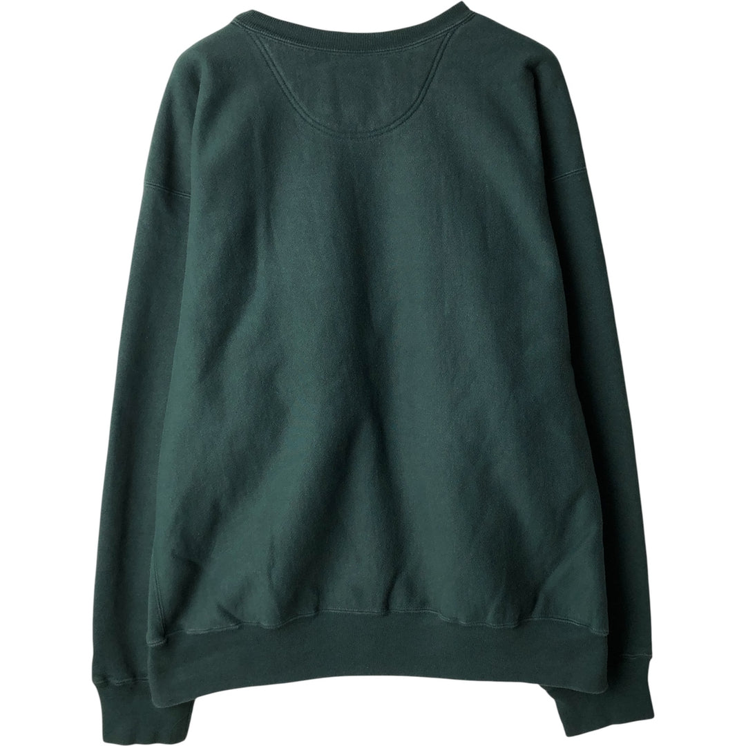 2000'S Champion Premium Reverse Weave Advertising Sweatshirt, Men's XXL cotton dark green Vintage Second Hand