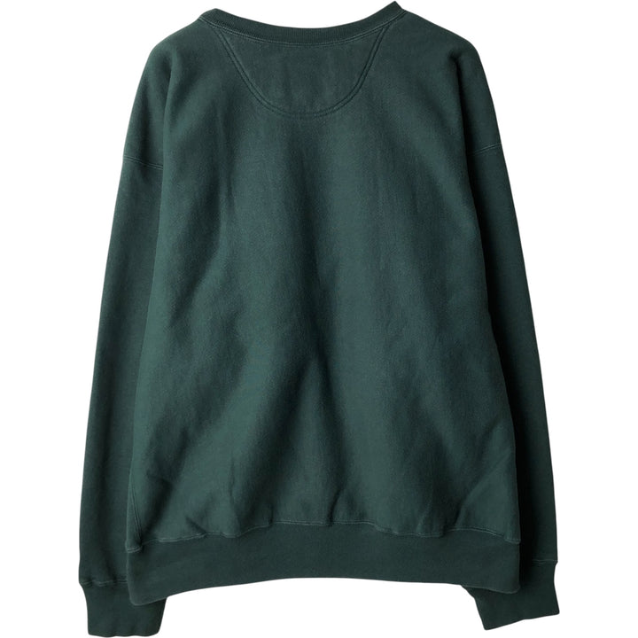 2000'S Champion Premium Reverse Weave Advertising Sweatshirt, Men's XXL cotton dark green Vintage Second Hand