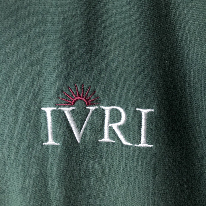 2000'S Champion Premium Reverse Weave Advertising Sweatshirt, Men's XXL cotton dark green Vintage Second Hand