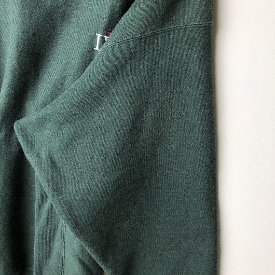 2000'S Champion Premium Reverse Weave Advertising Sweatshirt, Men's XXL cotton dark green Vintage Second Hand