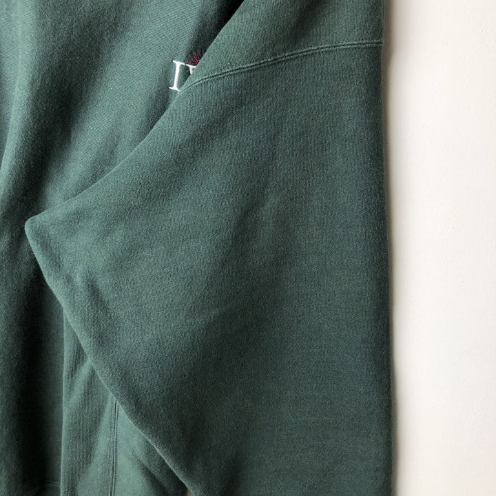 2000'S Champion Premium Reverse Weave Advertising Sweatshirt, Men's XXL cotton dark green Vintage Second Hand