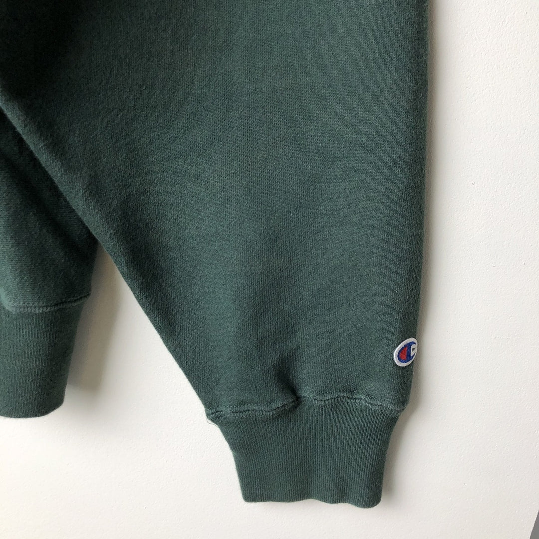 2000'S Champion Premium Reverse Weave Advertising Sweatshirt, Men's XXL cotton dark green Vintage Second Hand