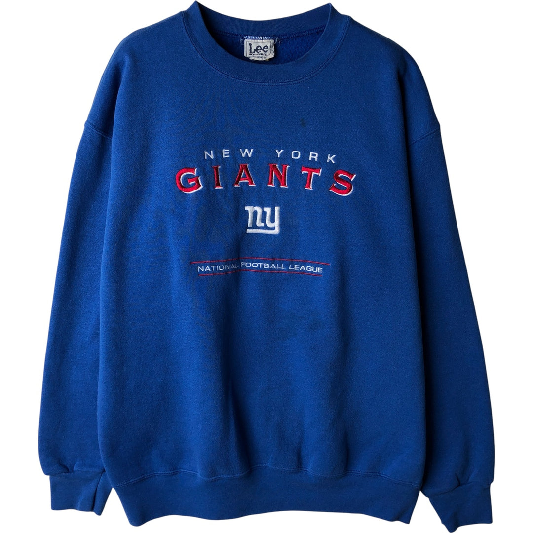 90s-00'S Lee SPORT NFL NEW YORK GIANTS New York Giants Sweatshirt, Men's Size L unclear blue type Vintage Second Hand