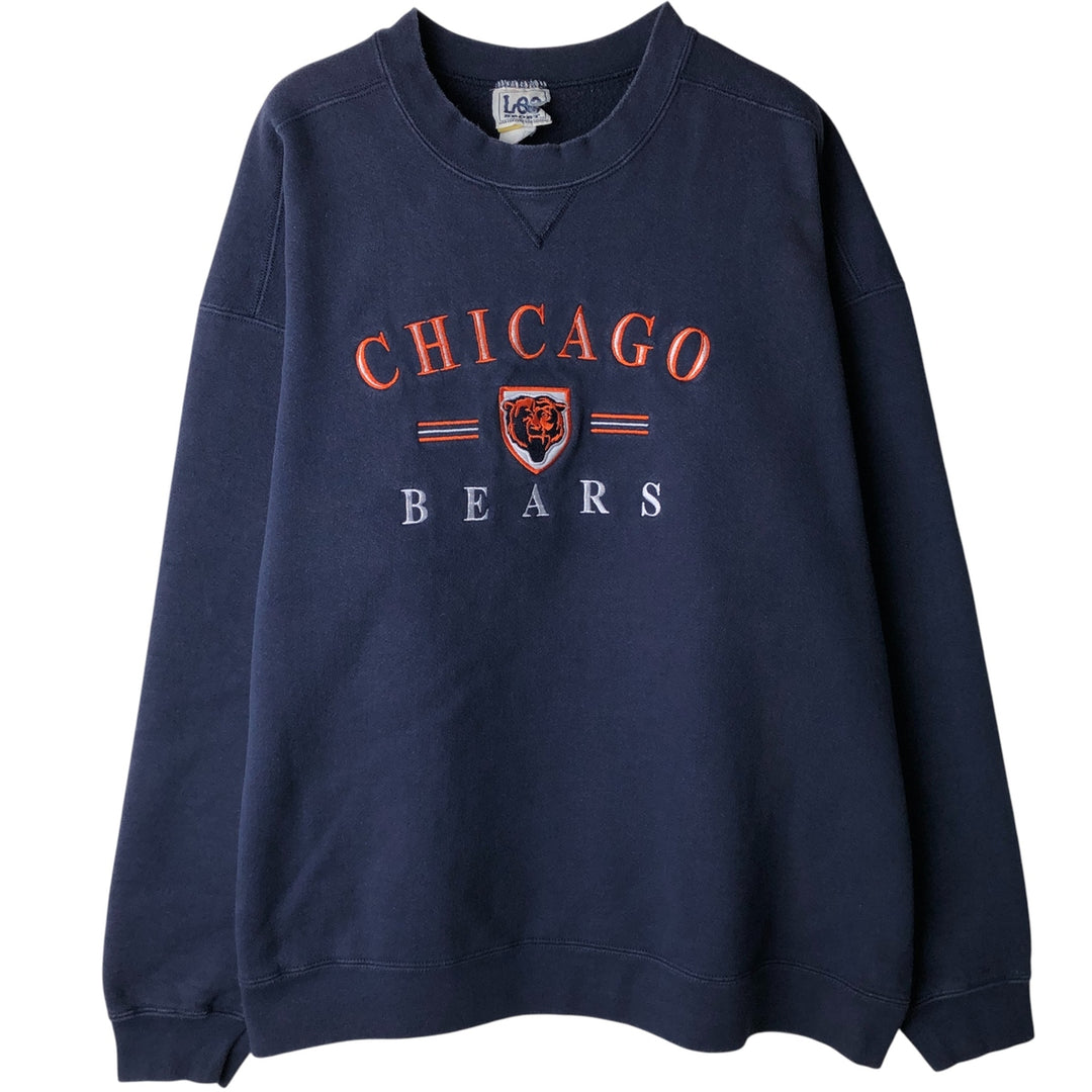 90s-00'S Lee SPORT NFL CHICAGO BEARS Chicago Bears Sweatshirt, Men's Size XL cotton navy blue type Vintage Second Hand