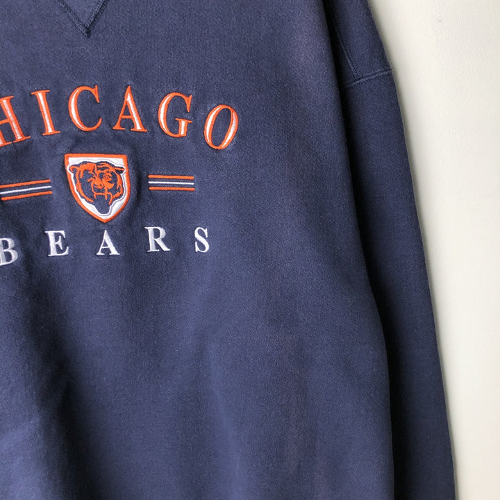 90s-00'S Lee SPORT NFL CHICAGO BEARS Chicago Bears Sweatshirt, Men's Size XL cotton navy blue type Vintage Second Hand