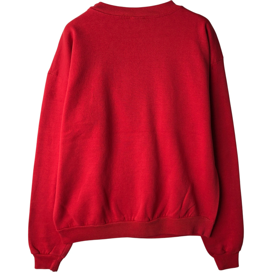 Official Fan NFL San Francisco 49ers Print Sweatshirt, Made in USA, Men's Size L polyester red type Vintage Second Hand