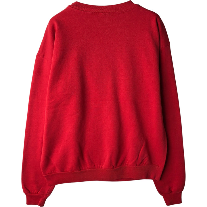 Official Fan NFL San Francisco 49ers Print Sweatshirt, Made in USA, Men's Size L polyester red type Vintage Second Hand
