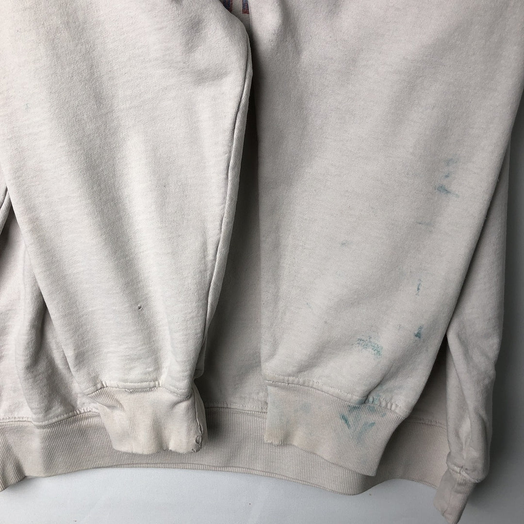 Harley-Davidson Advertising Sweatshirt, Made in USA, Men's Size L cotton Beige type Vintage Second Hand