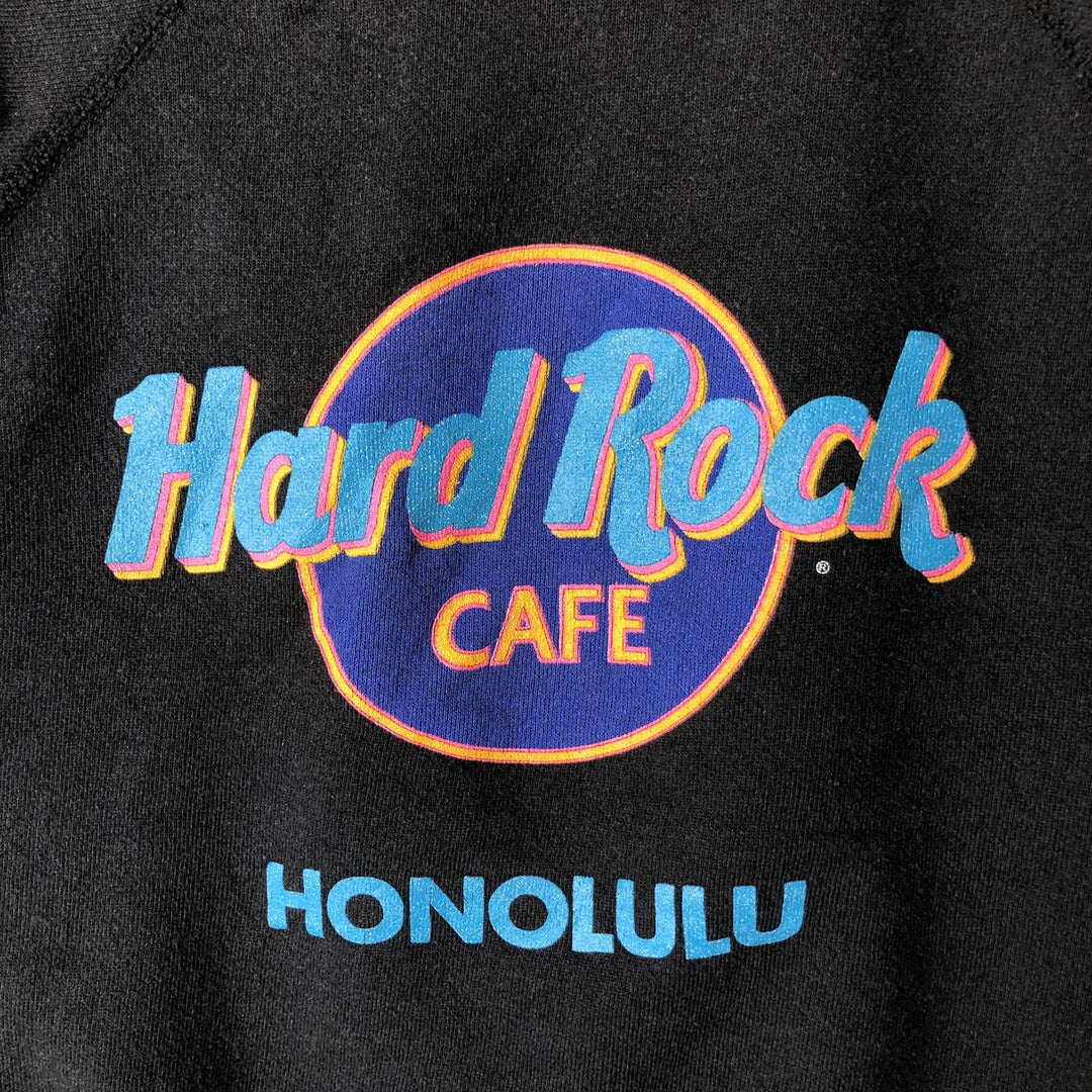 Vintage 90'S Hanes Hard Rock Cafe Advertising Sweatshirt, Made in USA, Men's Size Medium cotton black type Vintage Second Hand