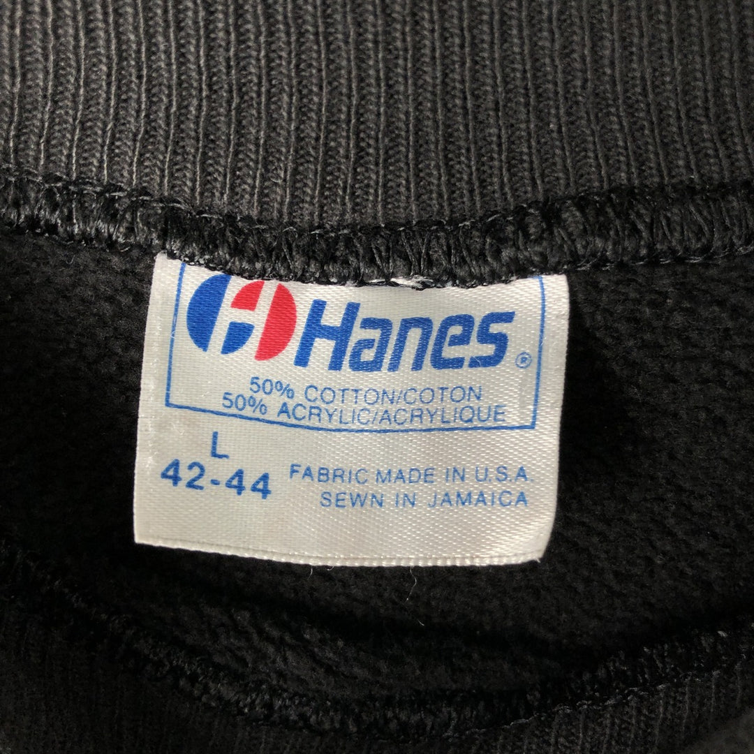 Vintage 1980'S Hanes Hard Rock Cafe Advertising Sweatshirt, Made in USA, Men's Size L cotton black type Vintage Second Hand