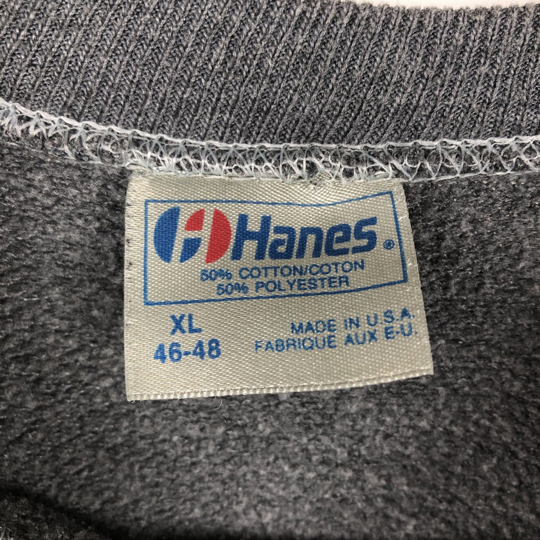 Vintage 90'S Hanes Hard Rock Cafe Advertising Sweatshirt, Made in USA, Men's XL cotton Charcoal Vintage Second Hand